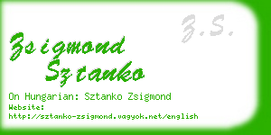 zsigmond sztanko business card